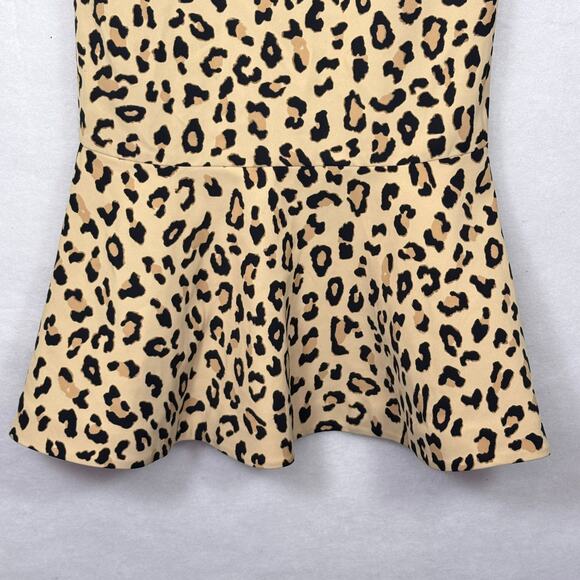 Cinq a Sept Luna Leopard Print Strapless Mermaid Dress $899 Sz 4 Cocktail Formal - Picture 7 of 9